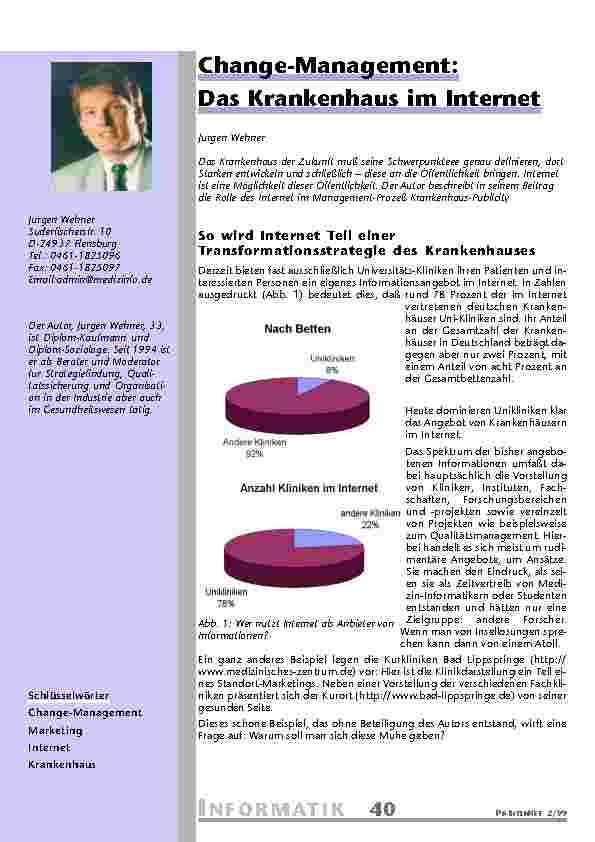 Change-Management: Das Krankenhaus im Internet
