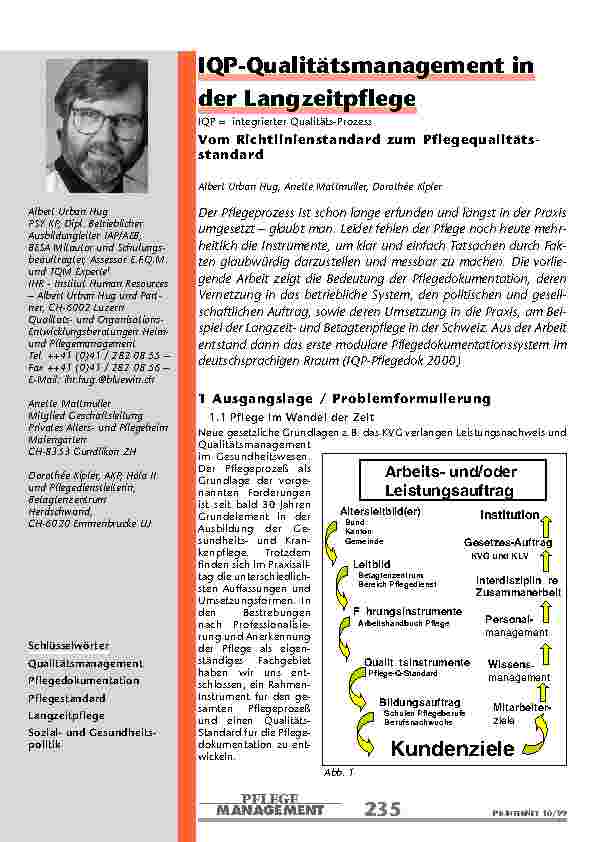 IQP-Qualitätsmanagement in der Langzeitpflege