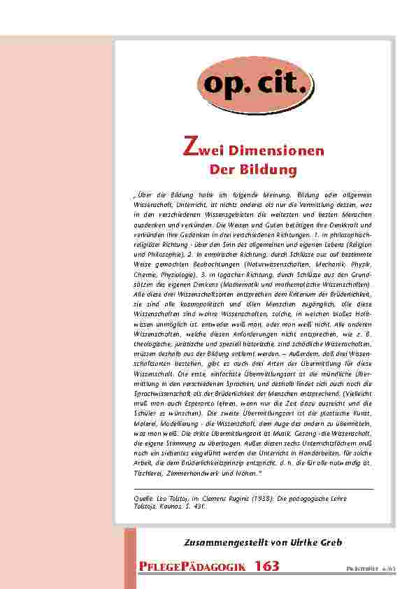 Verändern durch Verstehen