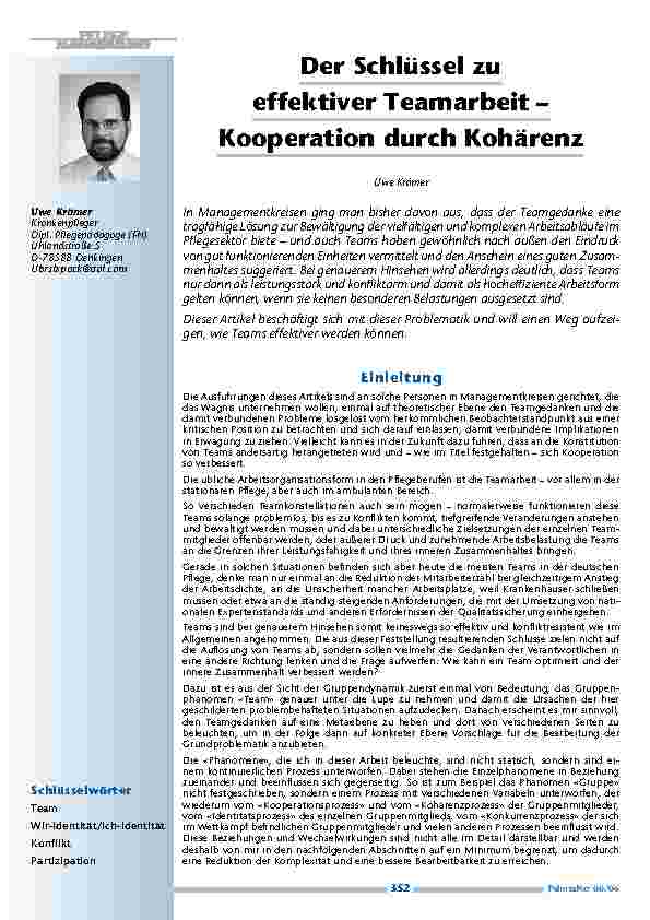 Der Schlüssel zu effektiver Teamarbeit – Kooperation durch Kohärenz