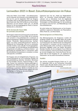 Lernwelten 2025 in Basel: Zukunftskompetenzen im Foku
