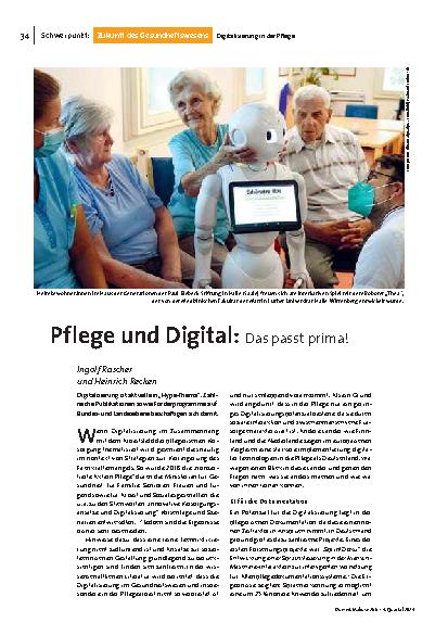 Pflege und Digital: Das passt prima!