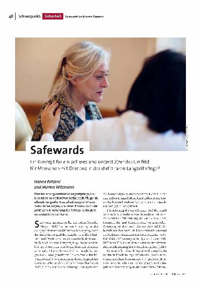 Safewards: Ein Konzept für ein sicheres und unterstützendes Umfeld für Menschen mit Demenz in der stationären Langzeitpflege.
