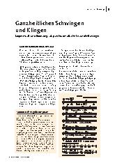 Ganzheitliches Schwingen und Klingen Körpermusik und Bodysongs als psychosomatische Gesundheitsregel