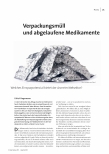 Verpackungsmüll und abgelaufene Medikamente - Welches Einsparpotenzial bietet der Arzneimittelsektor?