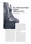 Der „Höhenpsychologe und sein „Wille zum Sinn“