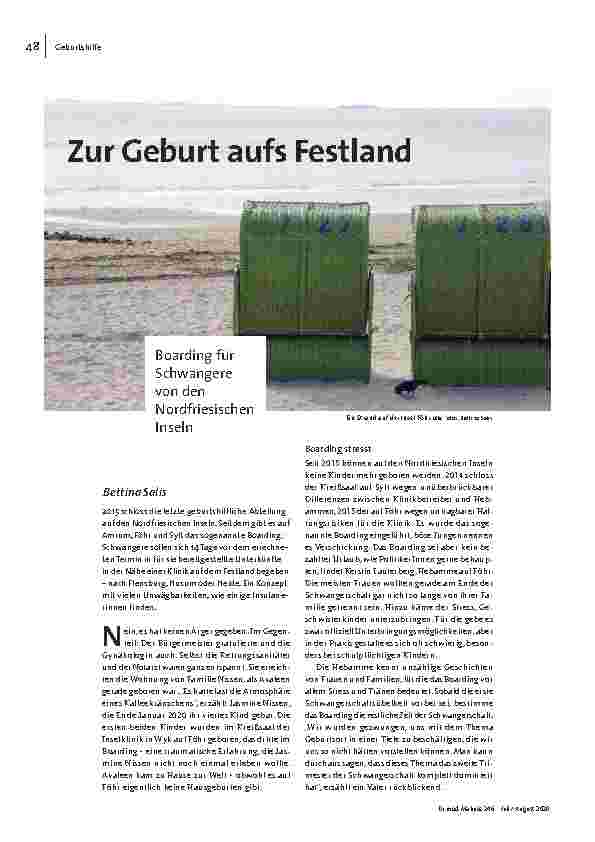 Zur Geburt aufs Festland