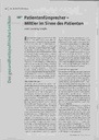 Patientenfürsprecher - Mittler im Sinne des Patienten