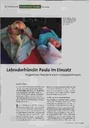 Labradorhündin Paula im Einsatz. Tiergestützte Therapie in einem Kinderpalliativteam.