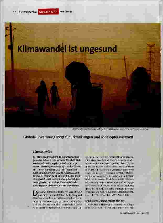 Klimawandel ist ungesund