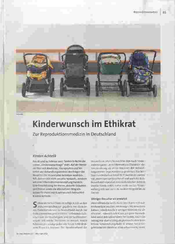 Kinderwunsch im Ethikrat