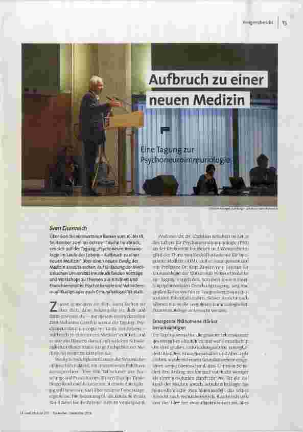Aufbruch zu einer neuen Medizin