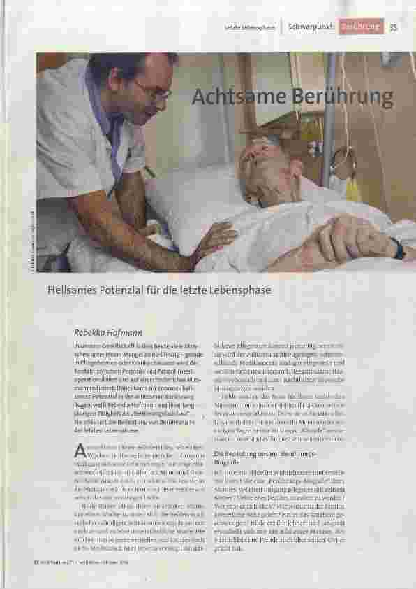 Achtsame Berührung