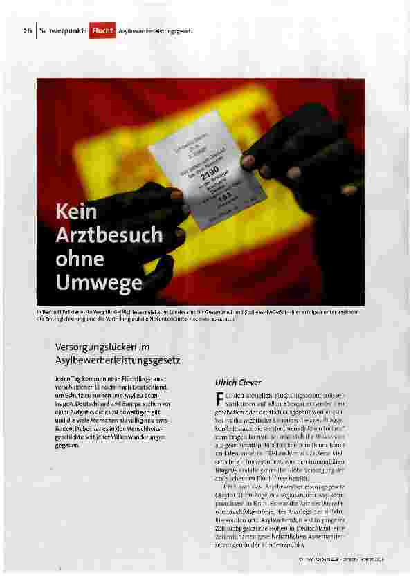 Kein Arztbesuch ohne Umwege