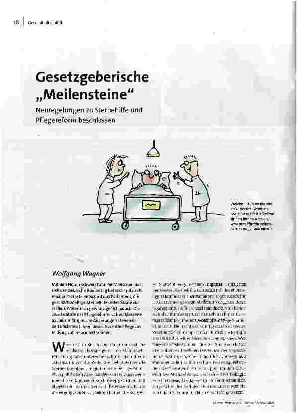 Gesetzgeberische Meilensteine