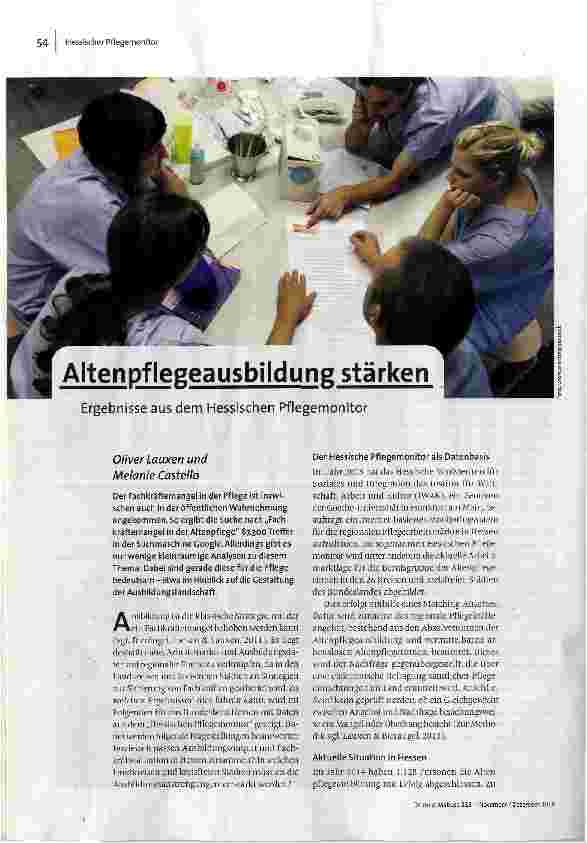 Altenpflegeausbildung