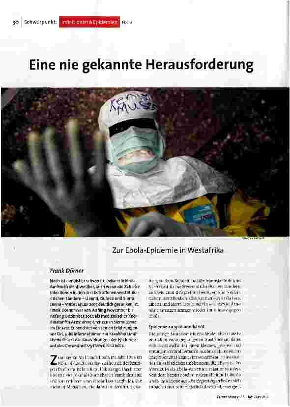 Eine nie gekannte Herausforderung