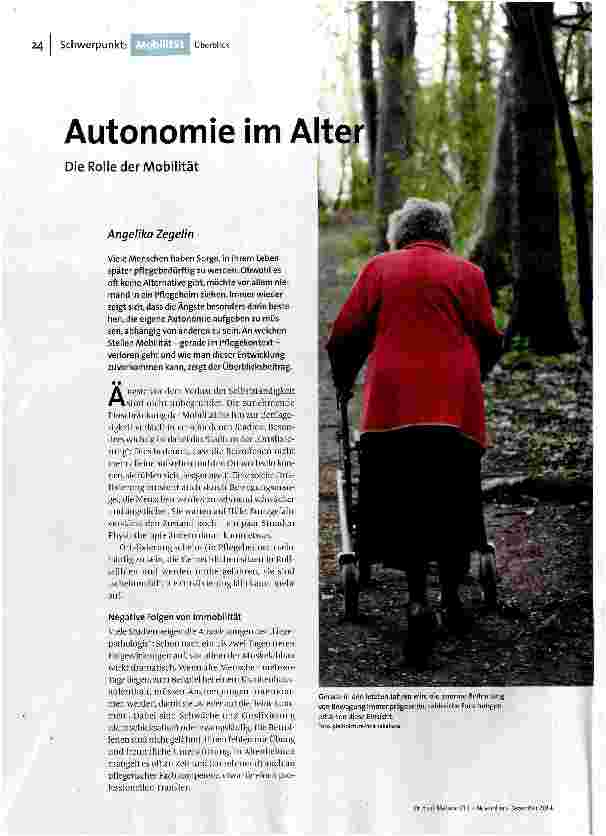 Autonomie im Alter