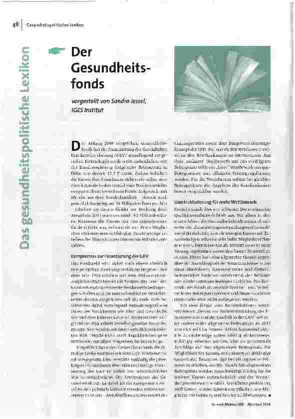 Der Gesundheits-fonds