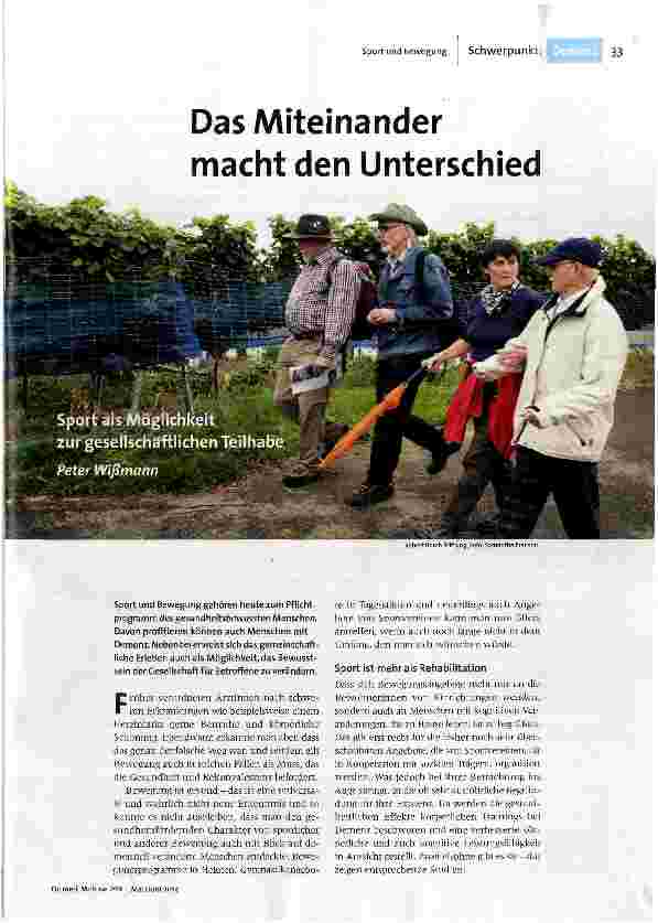 Das Miteinander macht den Unterschied