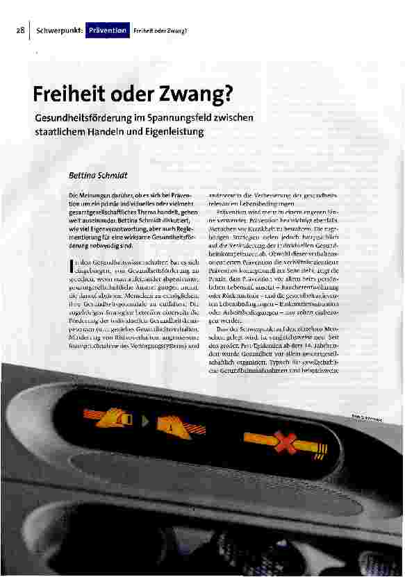 Freiheit oder Zwang?