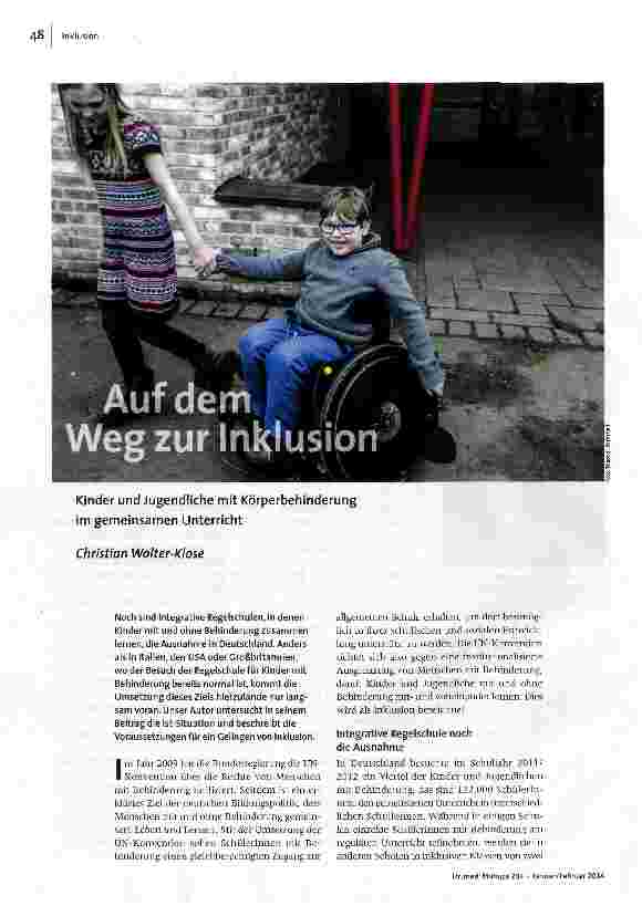 Auf dem Weg zur Inklusion