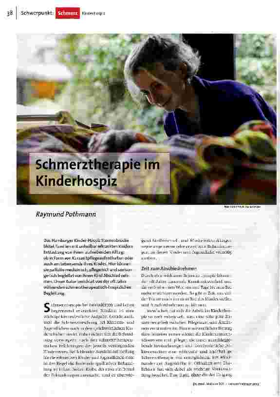 Schmerztherapie im Kinderhospiz
