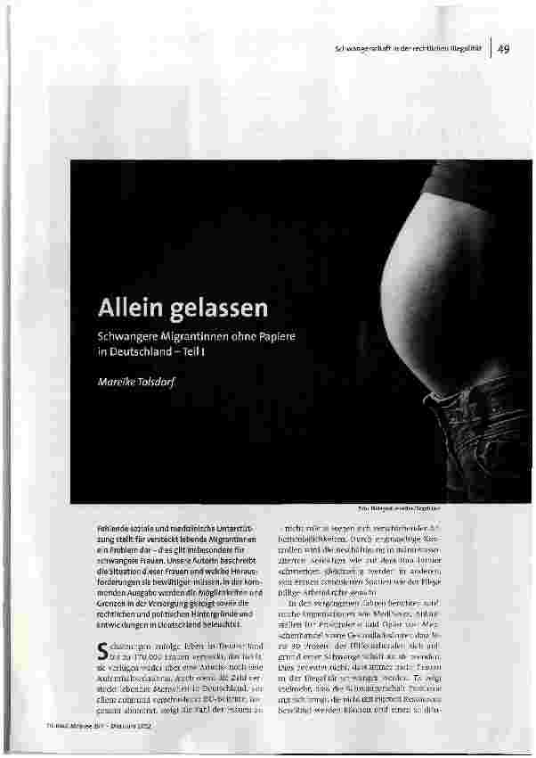 Allein gelassen