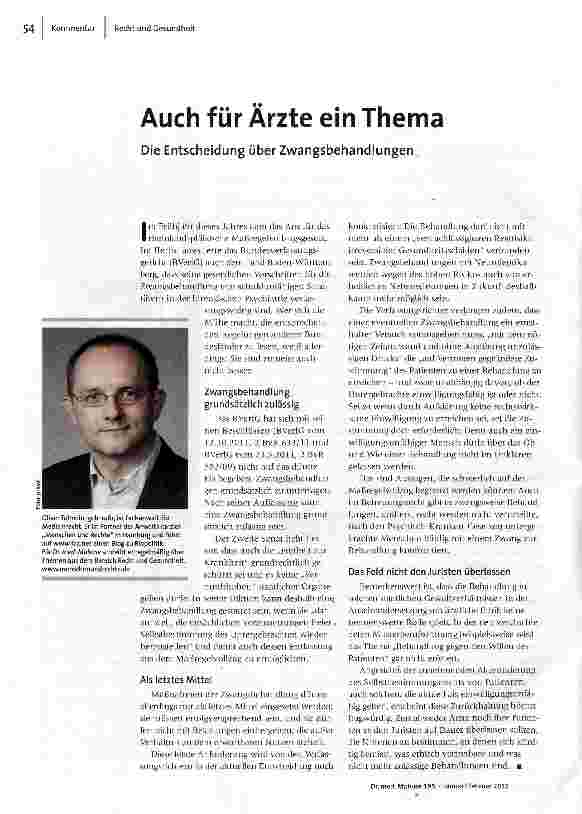 Auch für Ärzte ein Thema