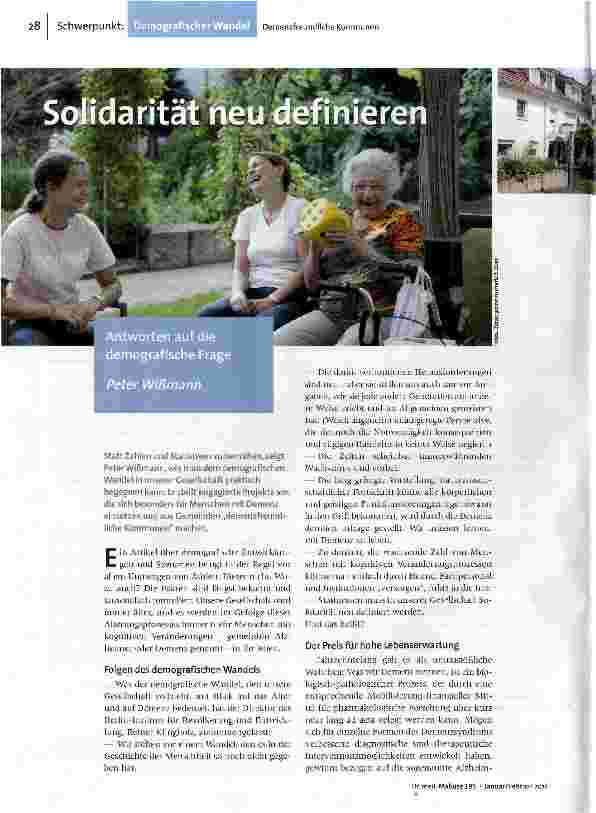 Solidarität neu definieren
