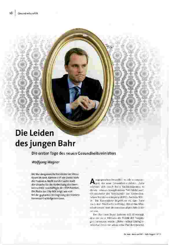Die Leiden des jungen Bahr