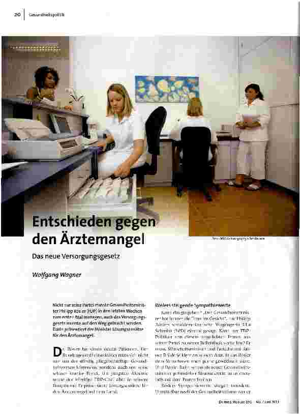 Entschieden gegen den Ärztemangel