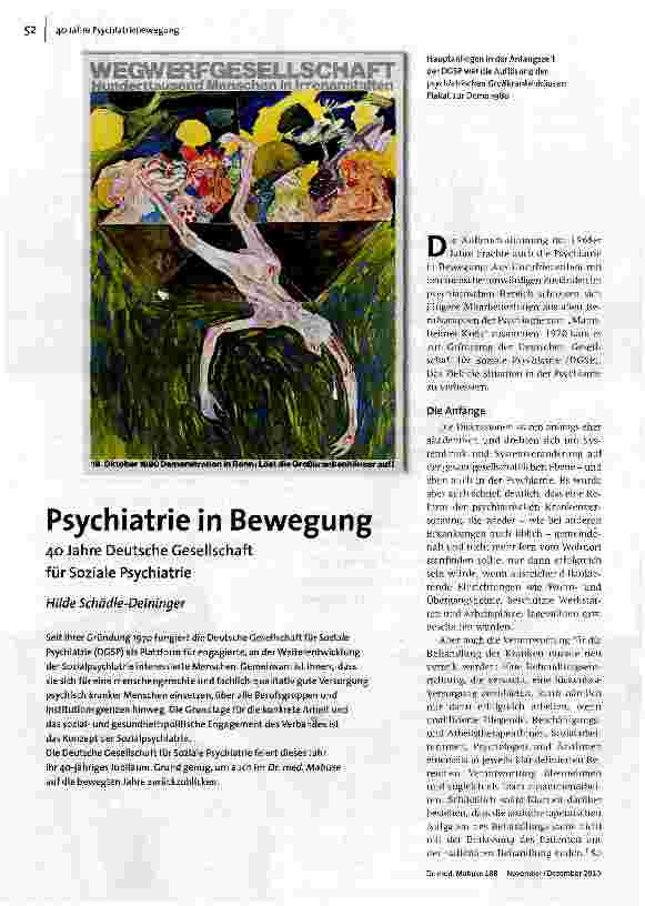 Psychiatrie in Bewegung