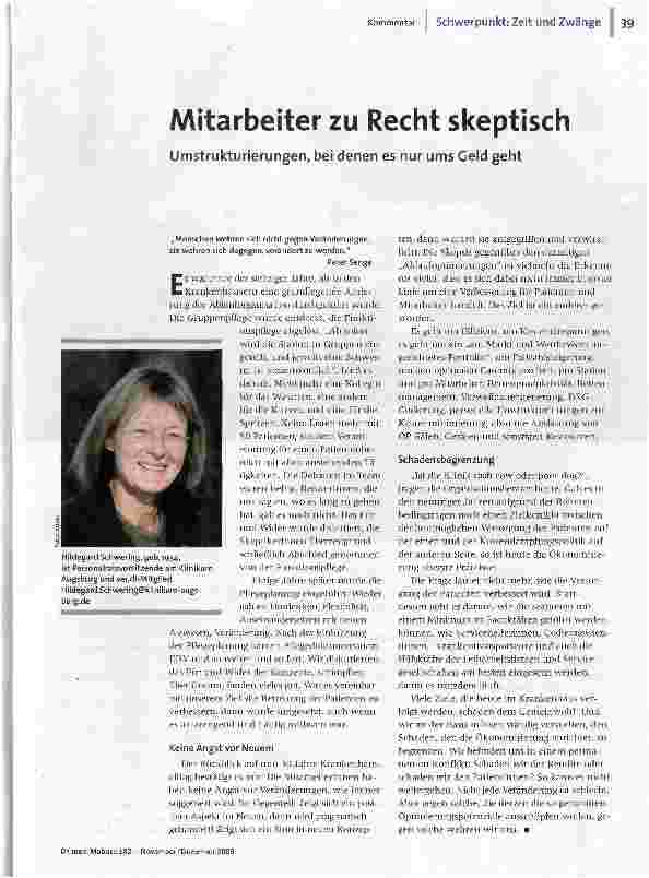 Mitarbeiter zu Recht skeptisch