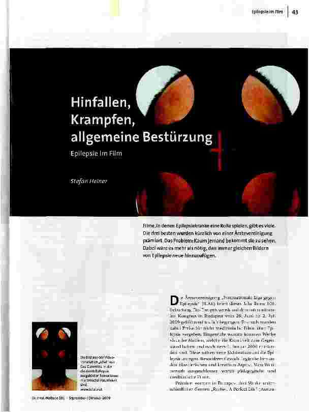 Hinfallen, Krampfen, allgemeine Bestürzung