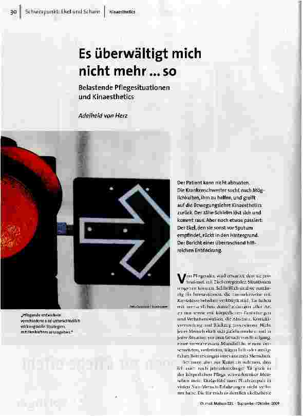 Es überwältigt mich nicht mehr ...so