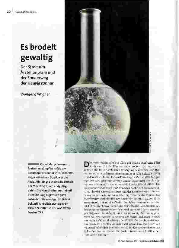 Es brodelt gewaltig