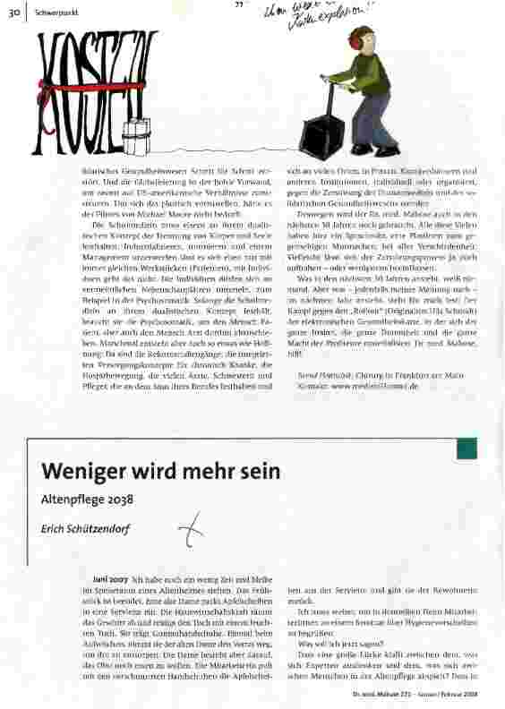 Weniger wird mehr sein