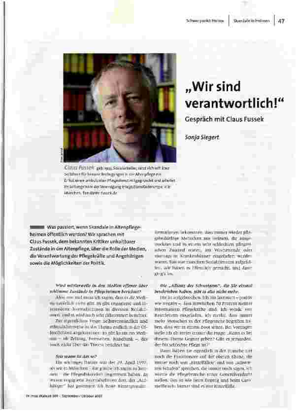 „Wir sind verantwortlich!