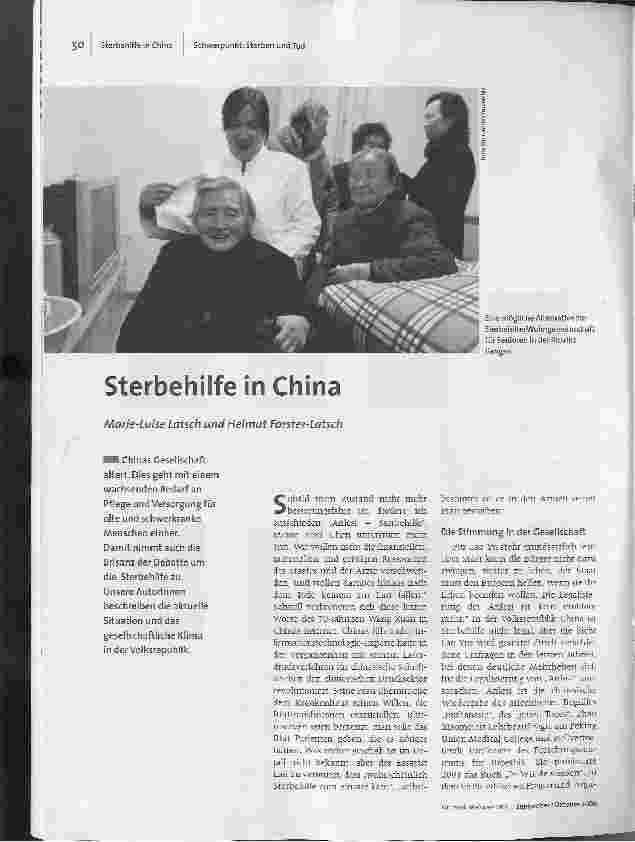 Sterbehilfe in China
