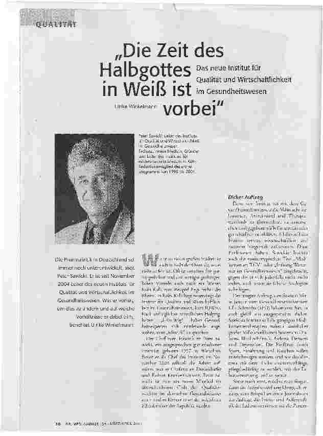 Die Zeit des Halbgottes in Weiß ist vorbei