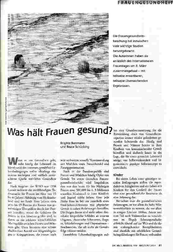 Was hält Frauen gesund?