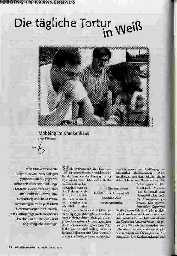 Die tägliche Tortur in Weiß