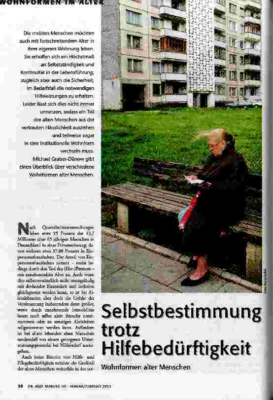 Selbstbestimmung trotz Hilfebedürftigkeit