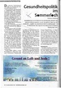 Gesundheitspolitik im Sommerloch