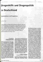Drogenhilfe und Drogenpolitik in Deutschland Zwischenbilanz und Perspektiven