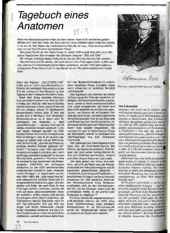 Tagebuch eines Anatomen