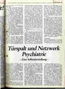 Türspalt und Netzwerk Psychiatrie - Eine Selbstdarstellung -