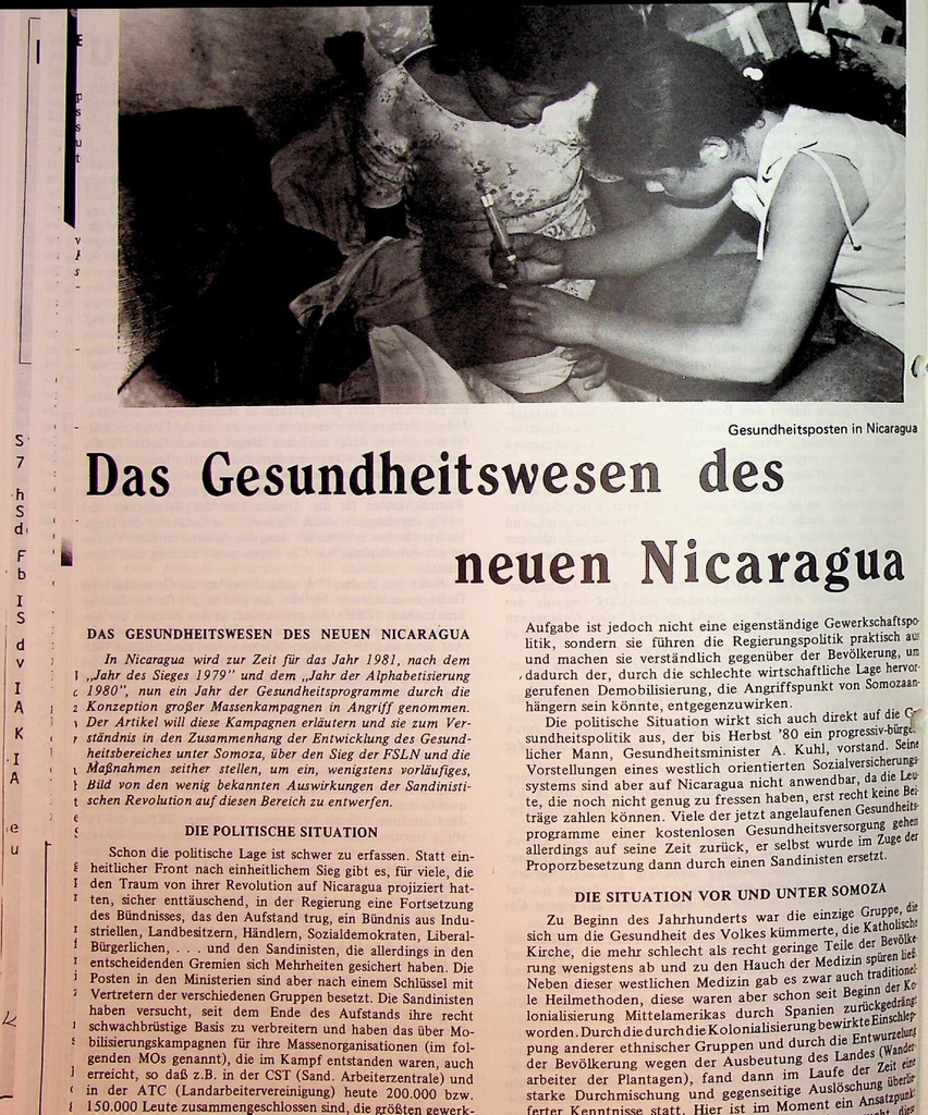 [doc_775412] Das Gesundheitswesen des neuen Nicaragua – Zeitschrift für alle Gesundheitsberufe