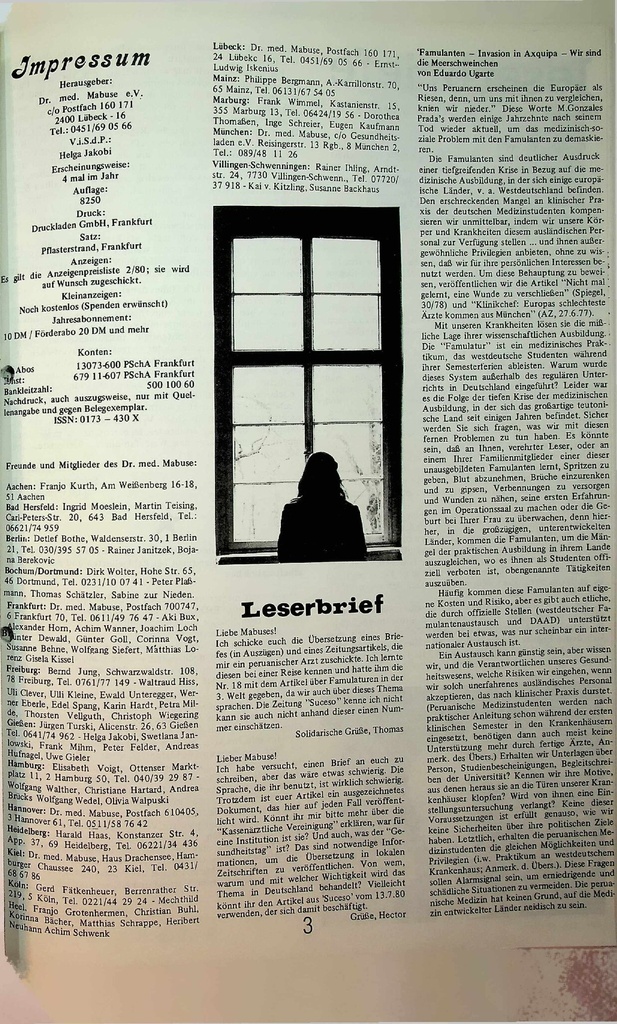 [doc_775405] Dr. med. Mabuse 2-1980 Gesamtausgabe – Zeitschrift für alle Gesundheitsberufe